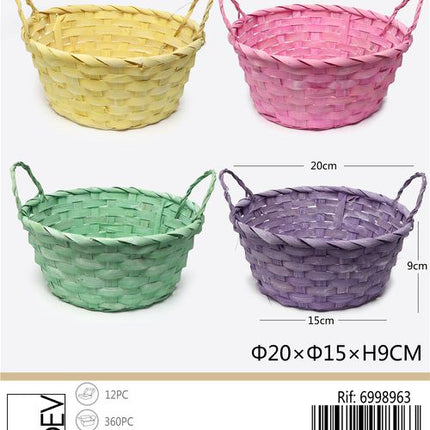 Paasmandje 20x15x9 cm – assorti