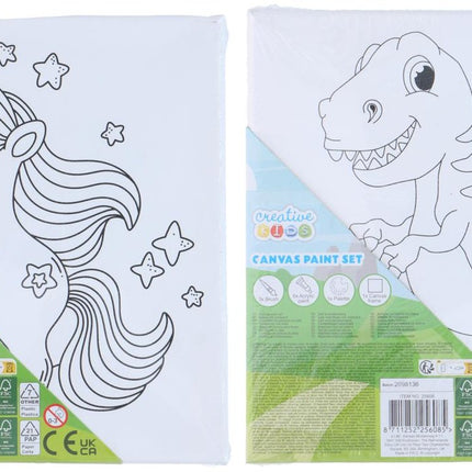 Canvas Schilderdoek 20x20cm Kinderen