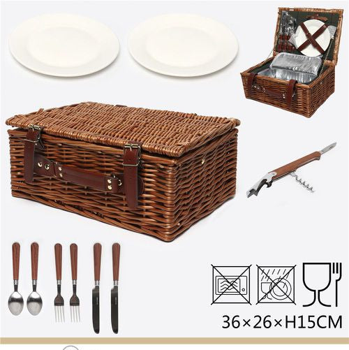 Picknickmand 36x26x15 cm