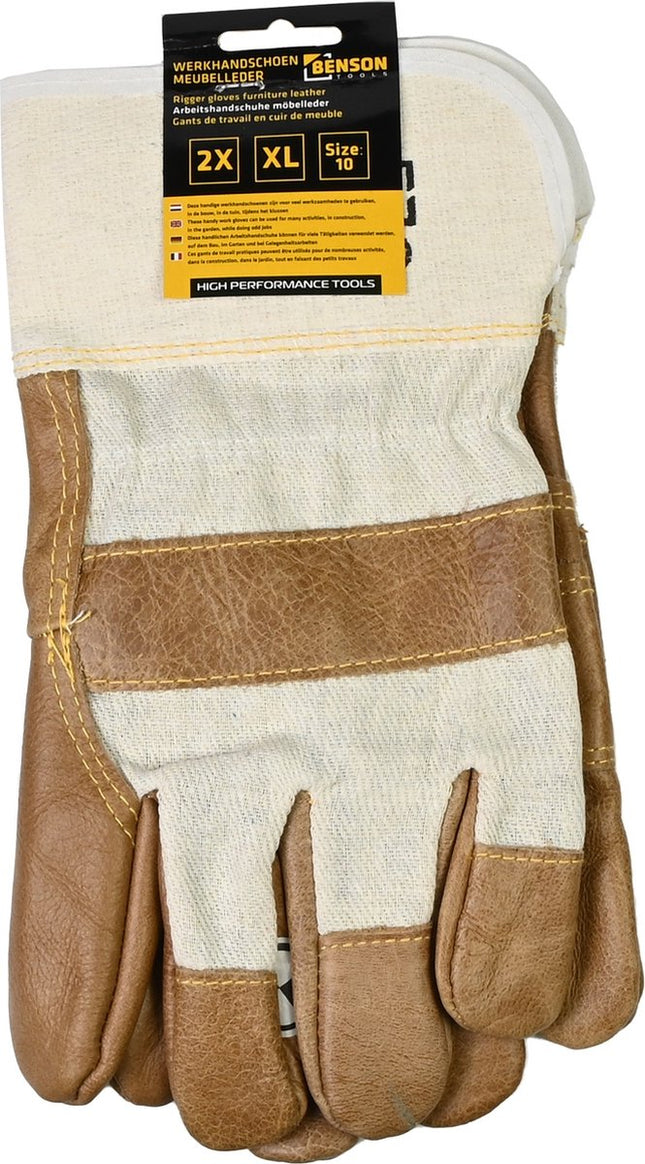 Rigger handschoenen van meubelleer