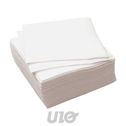 Witte papieren servetten 30 x 30 cm, 100 stuks