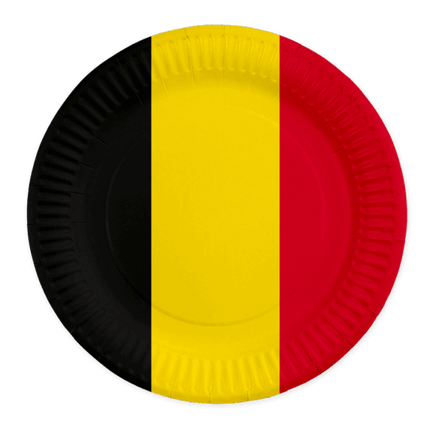 8 papieren borden België FSC 23 cm