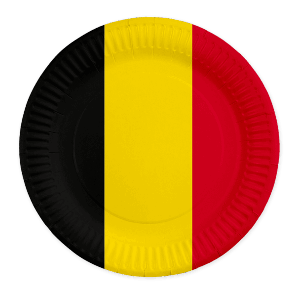 8 papieren borden België FSC 23 cm
