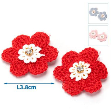 Bloemenclip voor huisdieren 3,8 cm - 3 kleuren