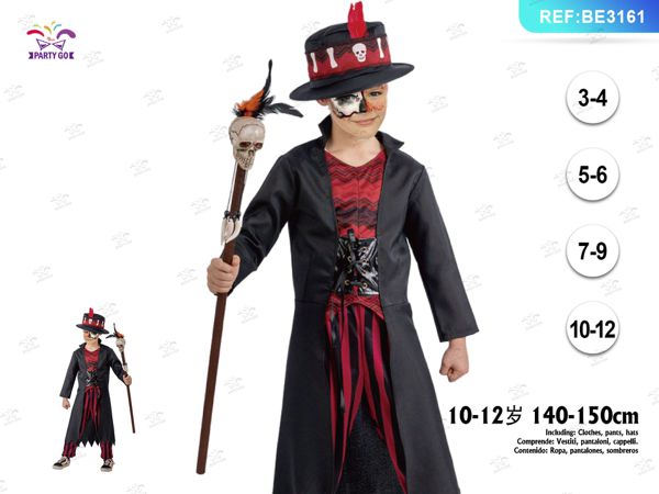 Kinder voodoo-kostuum halloween 1set
