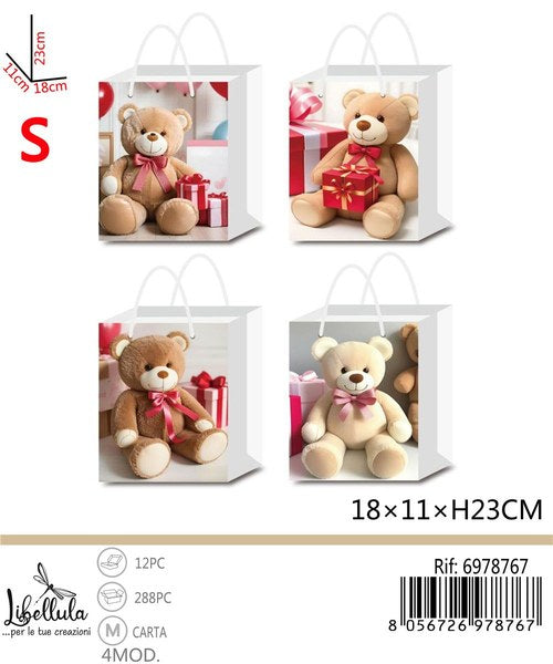 Geschenktas Orsetto 23x18x11 cm – assorti