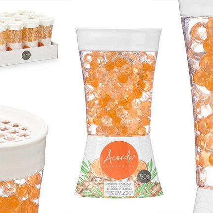 Luchtverfrisser gelbal 150 g – Gember & sinaasappel