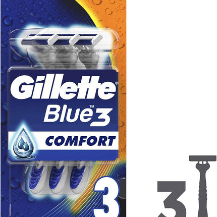 Gillette Blue 3 Comfort Scheermesjes – 3 stuks