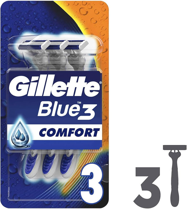 Gillette Blue 3 Comfort Scheermesjes – 3 stuks