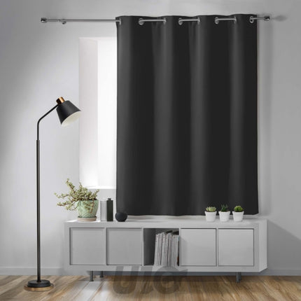 Verduisterend gordijn met ringen 135 x 180 cm antraciet