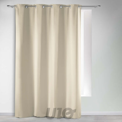 Verduisterend gordijn met ringen 135 x 240 cm – naturel