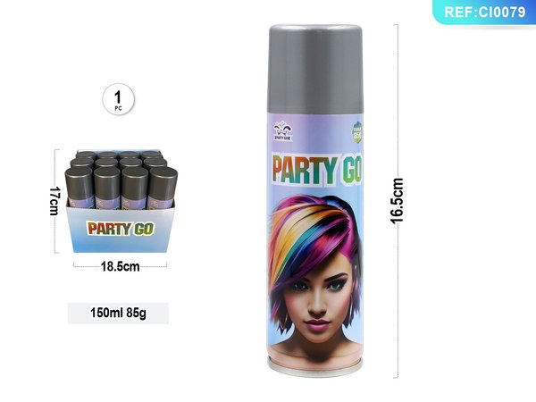Uitwasbare kleurengel zilver, 150ml / 85g, 1 st.
