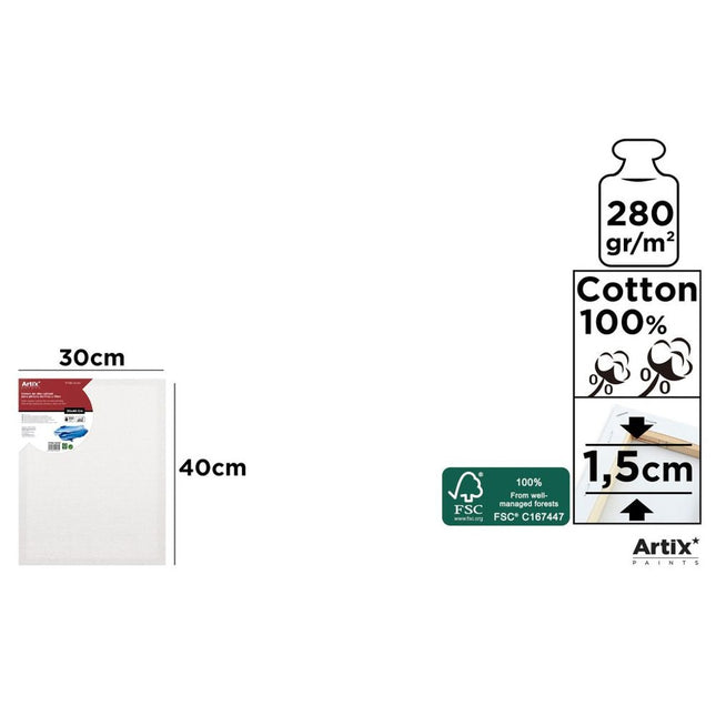 ARTIX Schildersdoek 30x40 cm