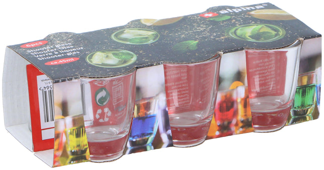 Borrelglazen 45 ml – set van 6 – Alpina