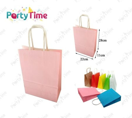 Macaron roze cadeauzak 28 x 22 x 11 cm