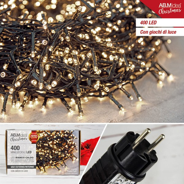 LED Lichtketting 400L Warm Wit – 20 m – 31V – Binnen/Buiten