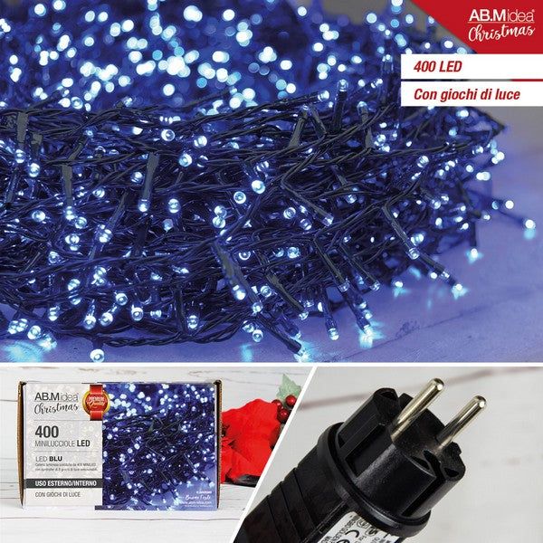 LED Lichtketting 400L Blauw – 20 m – 31V – Binnen/Buiten