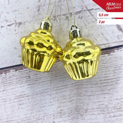 Ijskegels 5,5 cm – Goud – 2 stuks