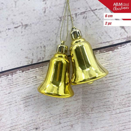Bel 6 cm – Goud – 2 stuks