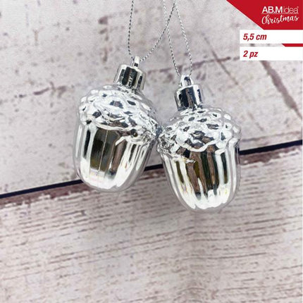 Decor Figuren 5,5 cm – Zilver – 2 stuks