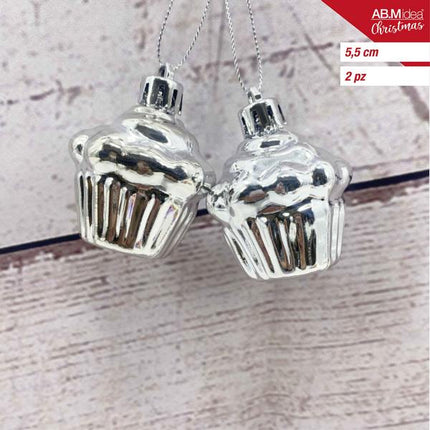 Ijskegels 5,5 cm – Zilver – 2 stuks