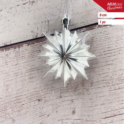 Medallion ornament 9 cm – Zilver – 1 stuk