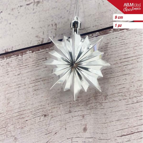 Medallion ornament 9 cm – Zilver – 1 stuk