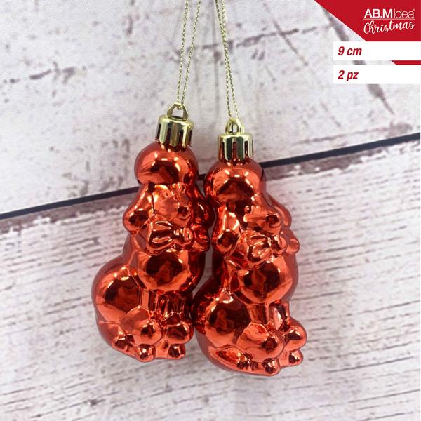Hondjes 9 cm – Rood – 2 stuks
