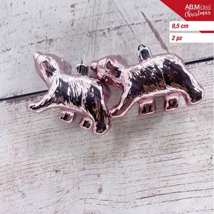 Teddyberen 9,5 cm – Roze – 2 stuks