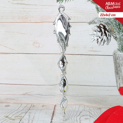 Stalactiet Hanger 22×4×2 cm – Zilver