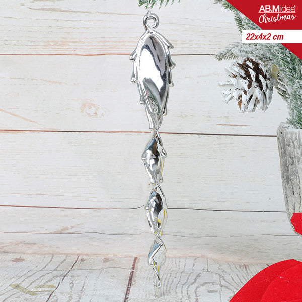 Stalactiet Hanger 22×4×2 cm – Zilver