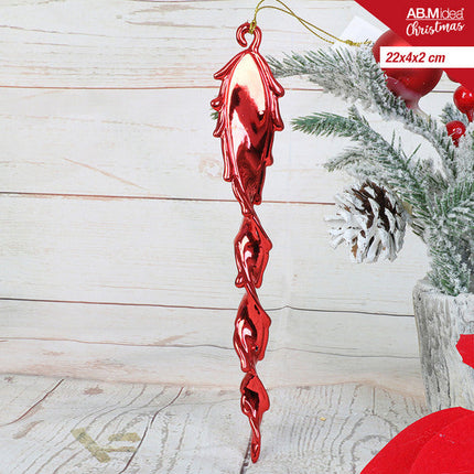 Stalactiet Hanger 22×4×2 cm – Rood