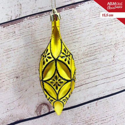 Kersthanger 15,5 cm – Zwart/Goud