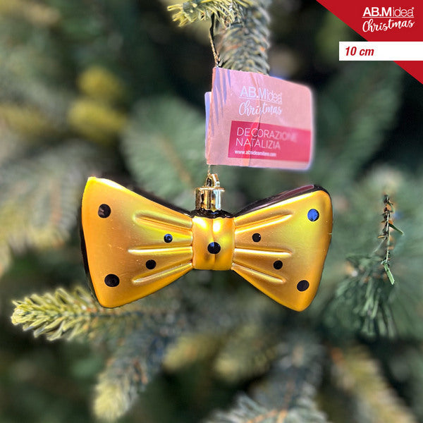 Kersthanger 10 cm – Zwart/Goud