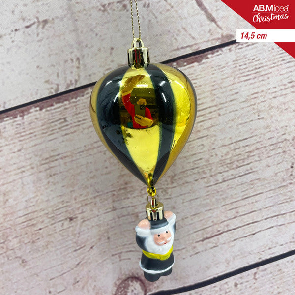 Kersthanger 14,5 cm – Zwart/Goud
