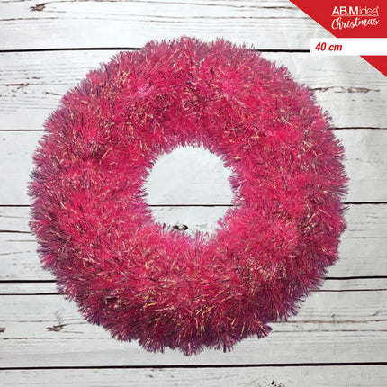 Ronde Slinger Klatergoud Roze Macaron – 38 cm