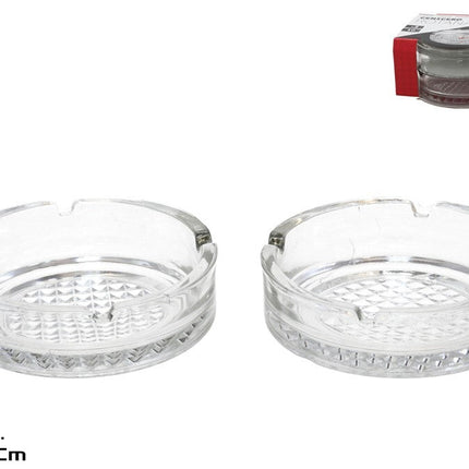 Glazen asbakken Ø 10,5 cm – set van 2