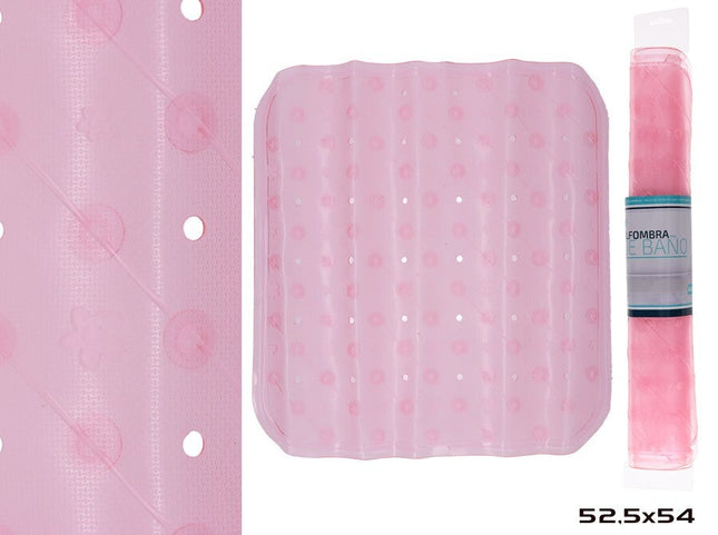 PVC-badkamermat Classe 54 x 52,5 cm – roze