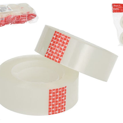 Transparante plakband 30 m x 18 mm – 2 rollen