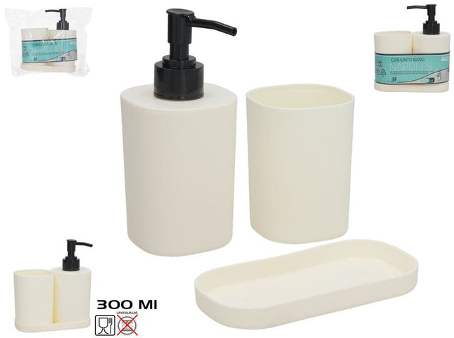 Badkamerset Naples 3-delig – 300 ml