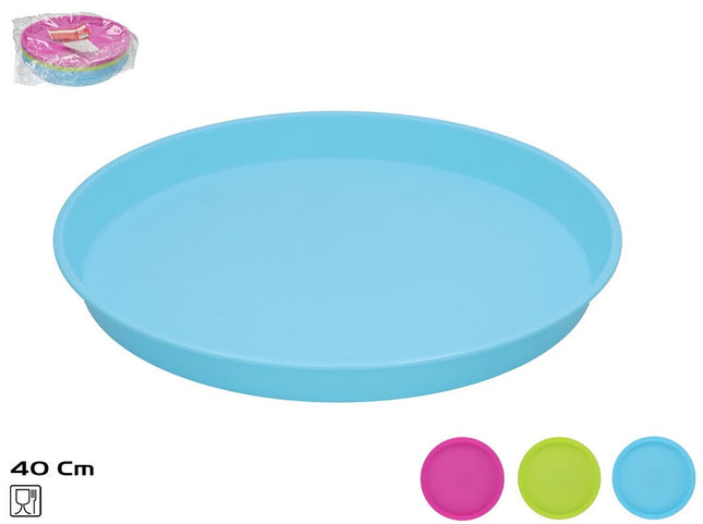 Rond dienblad Happy 40 cm