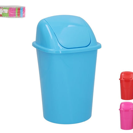 Mini-afvalbak met klapdeksel 1,5 liter – assorti