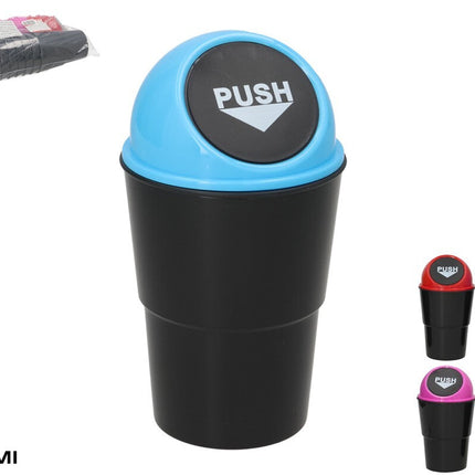 Mini-afvalbak met deksel 520 ml – assorti
