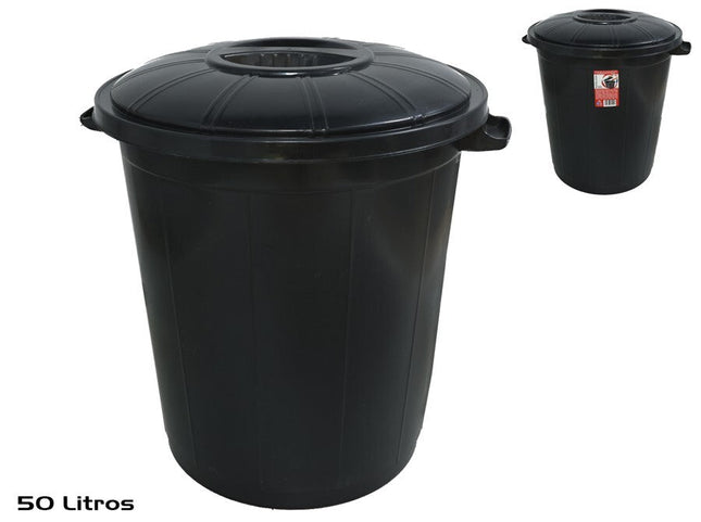 Afvalbak 50 L – zwart