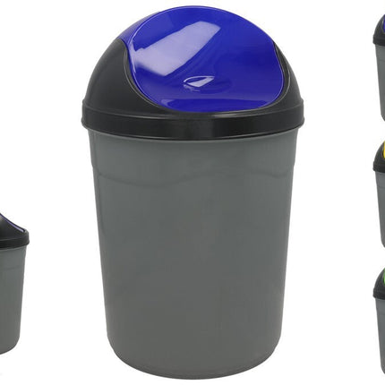 Wandafvalbak met recycledeksel 13 liter – zwart