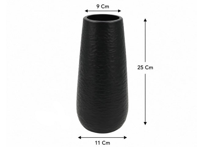 Vaas Hannibal 25 × 9 cm – zwart