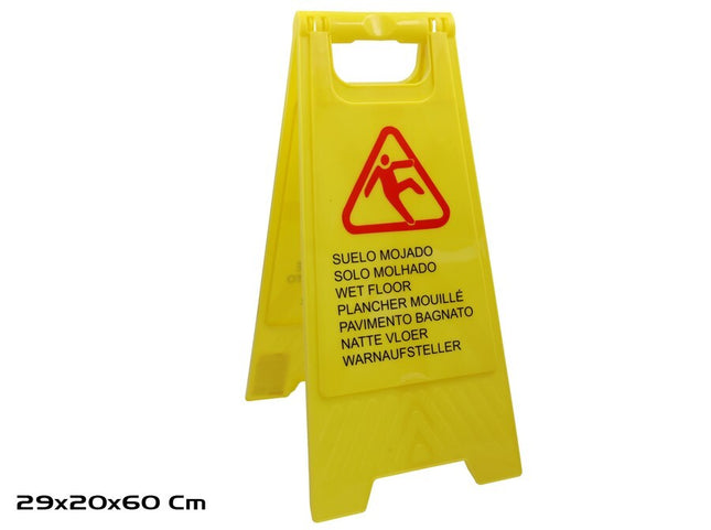 Waarschuwingsbord ‘Natte vloer’ 20 × 29 × 60 cm*