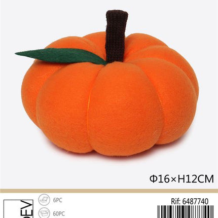 Decoratieve pompoen polyester 16 × 16 × 12 cm