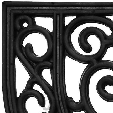 Halfronde deurmat 40 x 60 cm rubber