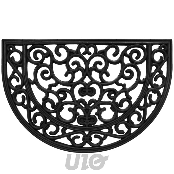 Halfronde deurmat 40 x 60 cm rubber
